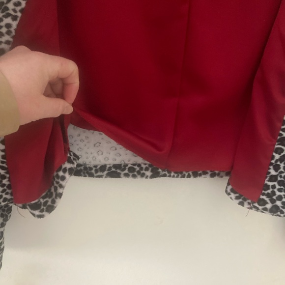 Vintage Handmade Leopard Print Faux Fur Jacket - 90s - Metal Zipper - M/L - Picture 15 of 16